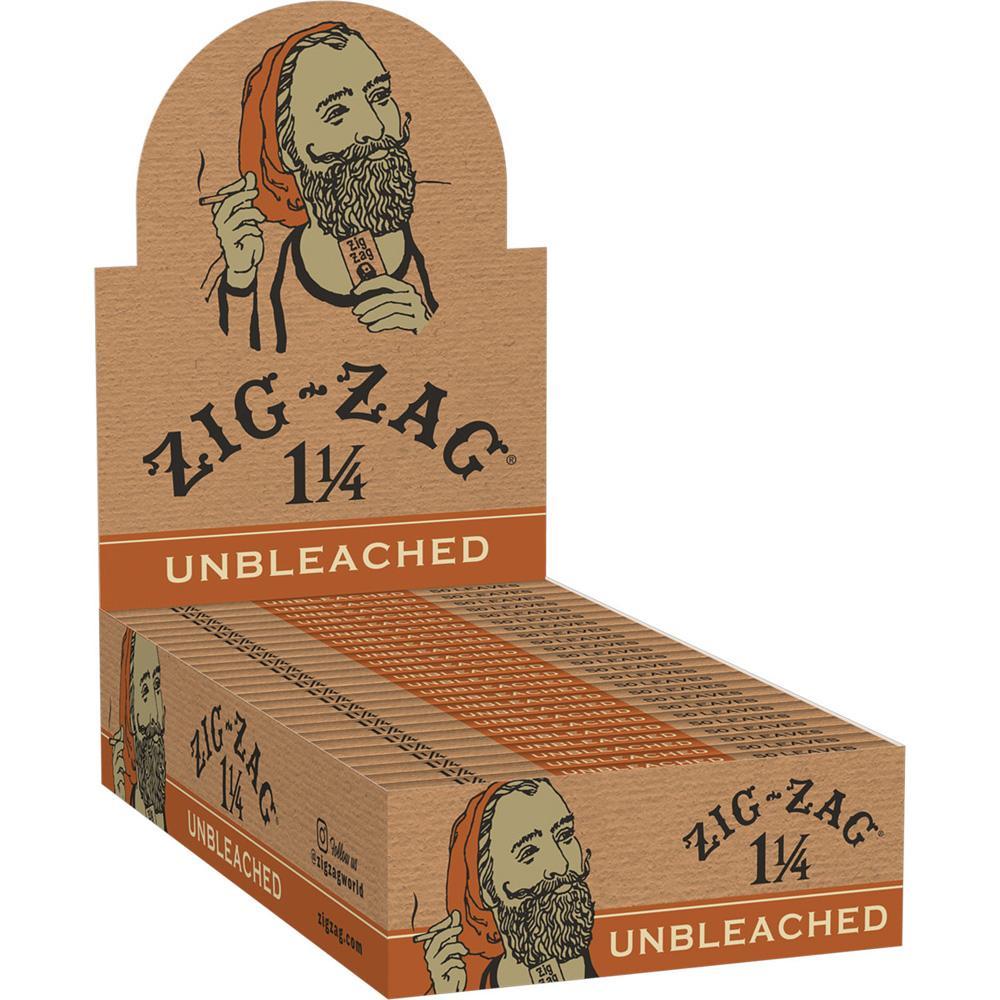 zig zag unbleached rolling papers box wholesale