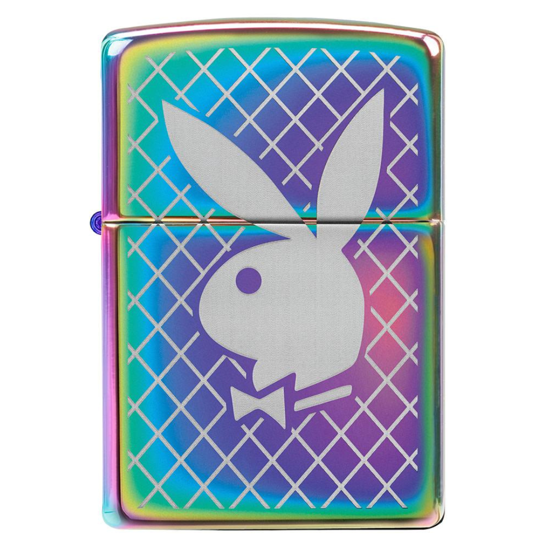 zippo lighter playboy iridescent multi color rainbow
