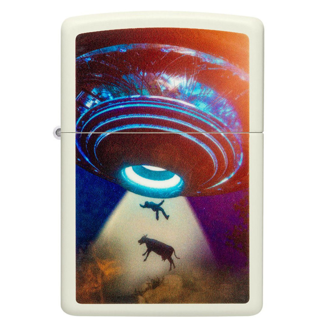 zippo lighter ufo design glow dark