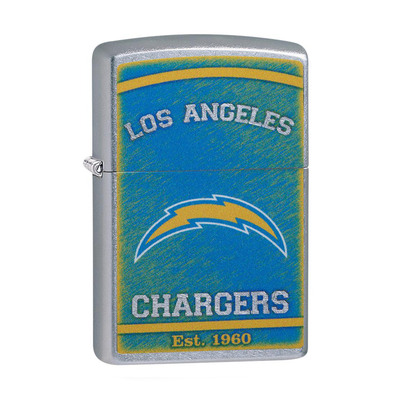 Zippo NFL Draft Los Angeles Chargers White Matte Windproof Lighter