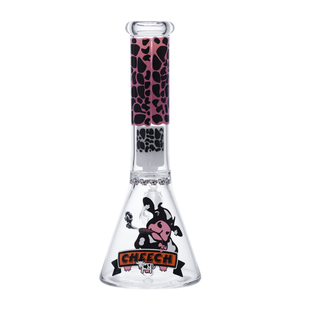 Cheech Glass Strawberry Milk Cow Beaker Bong