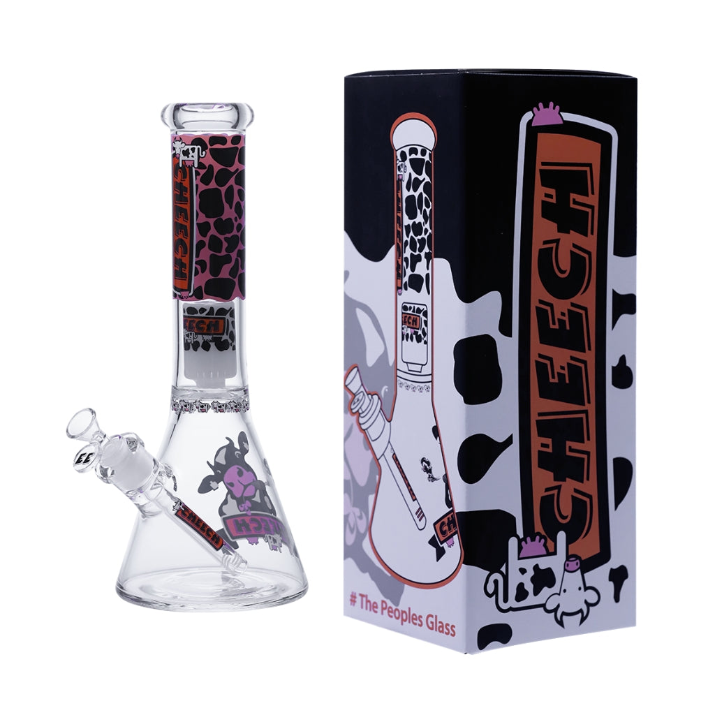 Cheech Glass Strawberry Milk Cow Beaker Bong