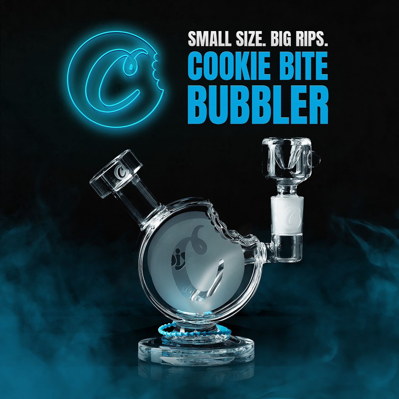 Cookies Cookie Bite Bubbler - BOOM Headshop, Cookies Weed