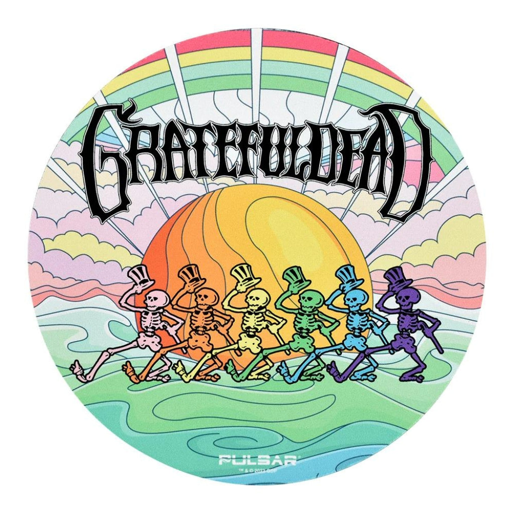 Grateful Dead Pulsar Dab Mat Under The Rainbow Round