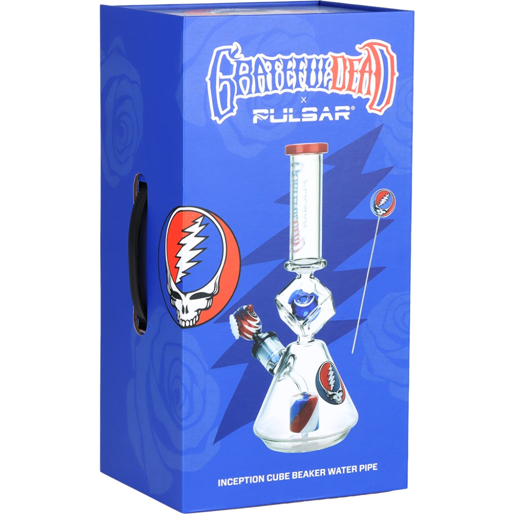 Grateful Dead x Pulsar Inception Cube Beaker Bong