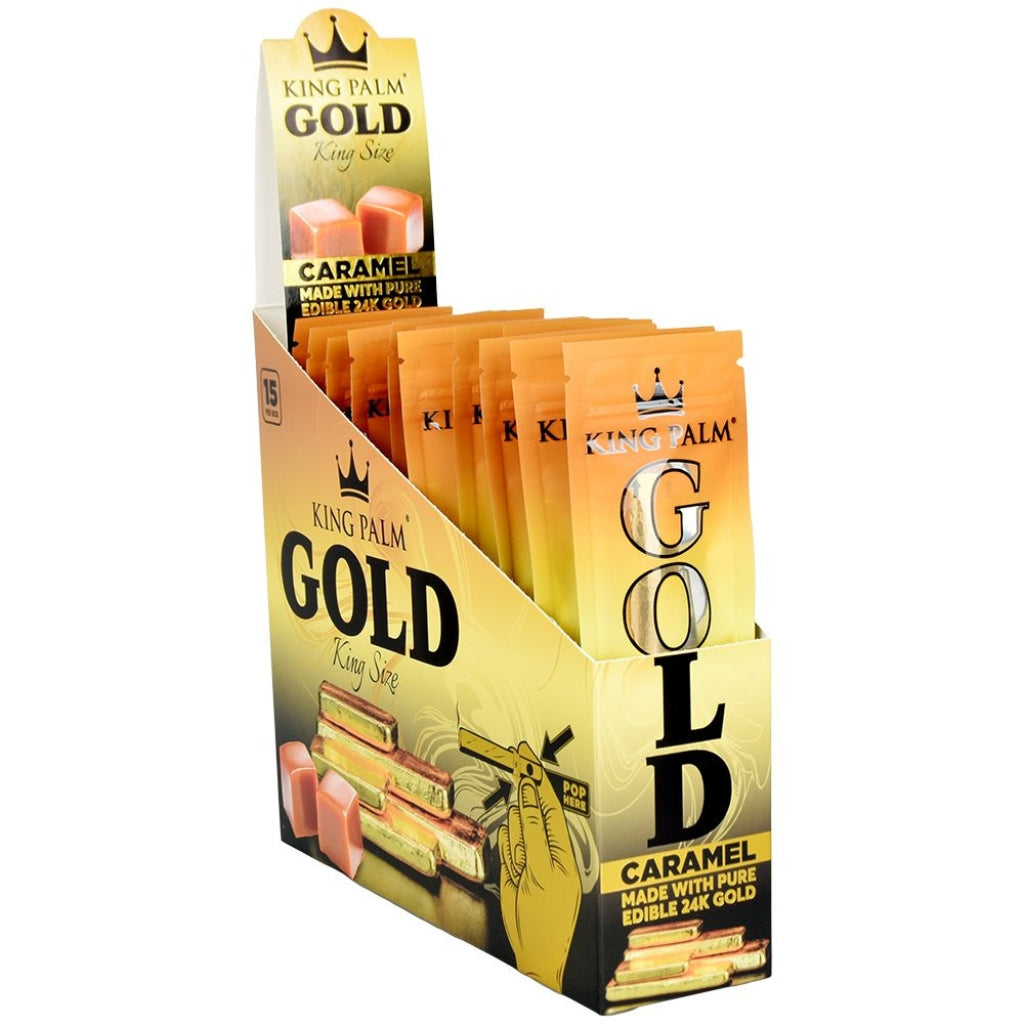 King Palm 24k Gold Cone Caramel Display Box