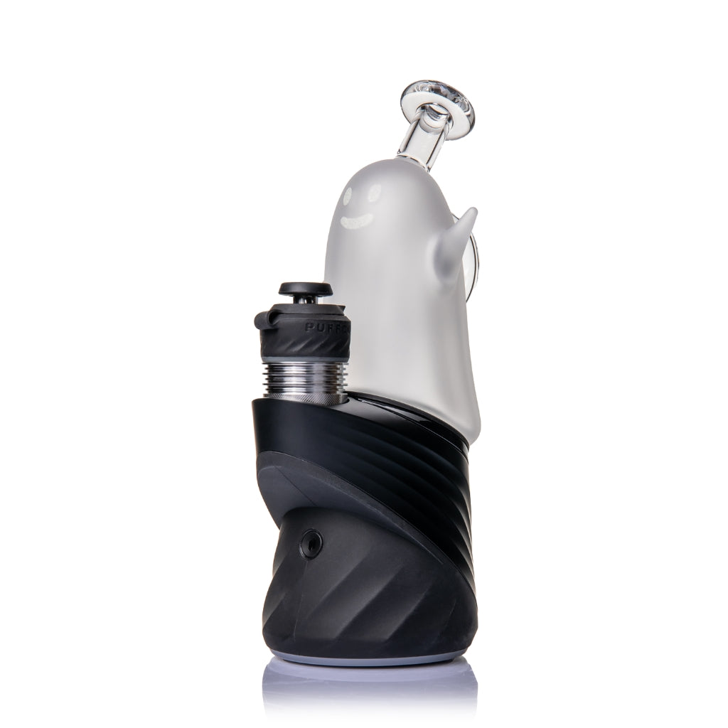 MJ Arsenal Specter Peak Top angled view attached to a Puffco Peak