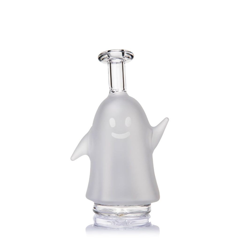MJ Arsenal Specter Peak Top standalone, frosted ghost-shaped glass attachment