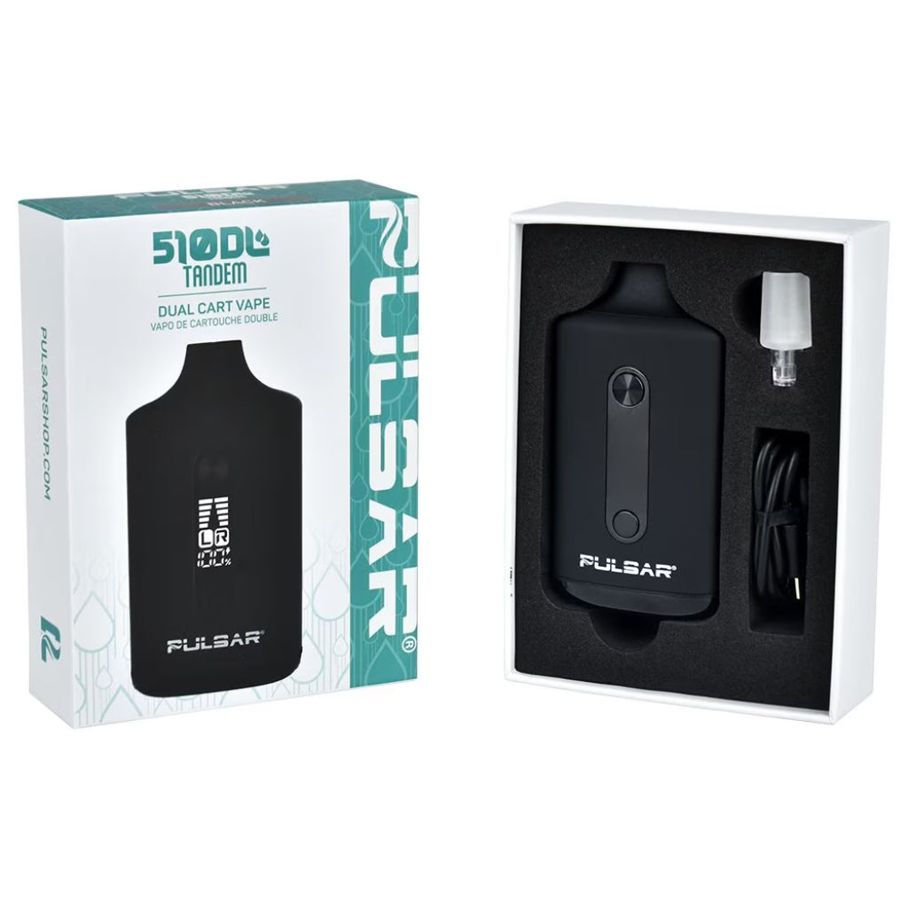 510 dual cart vape battery Pulsar 510 DL Tandem Dual Cartridge Vape Battery