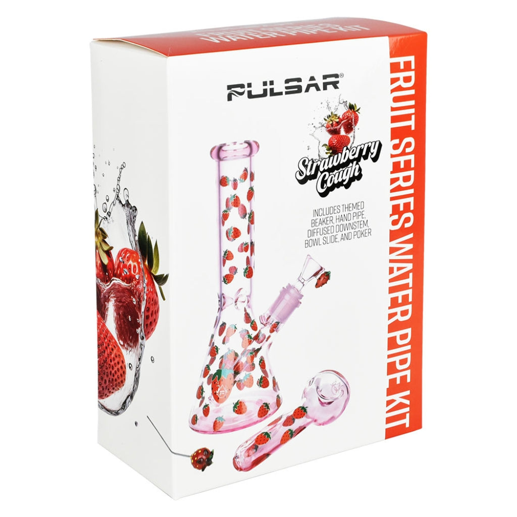 Pulsar Fruit Series Water Pipe Kit Strawberry Cough Box