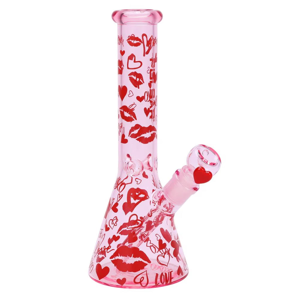 Pulsar Valentine's XOXO Beaker Bong & Hand Pipe Set