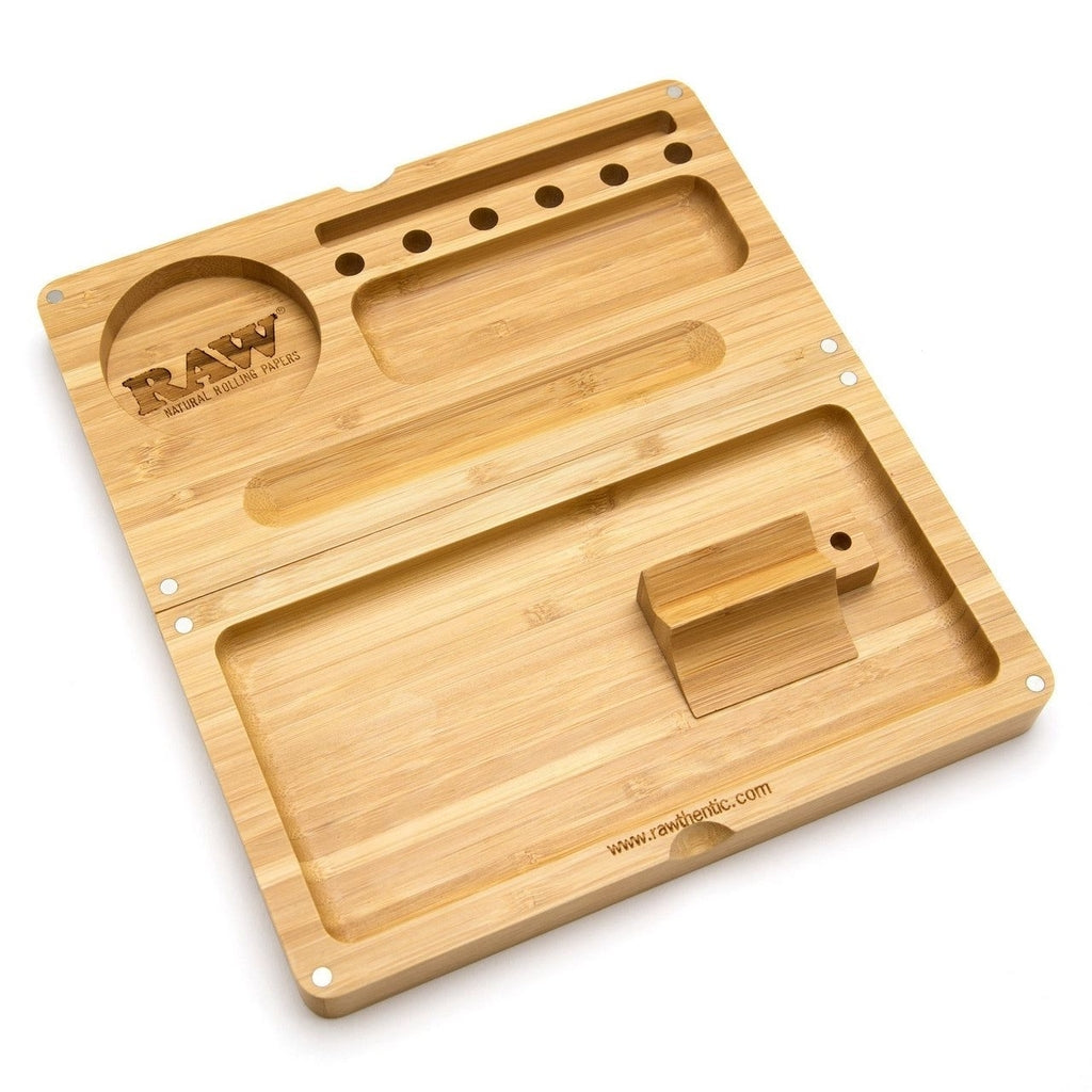 RAW Backflip Bamboo Rolling Tray