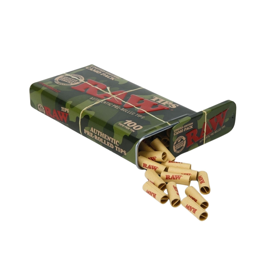 RAW Camo Pre-Rolled Tips