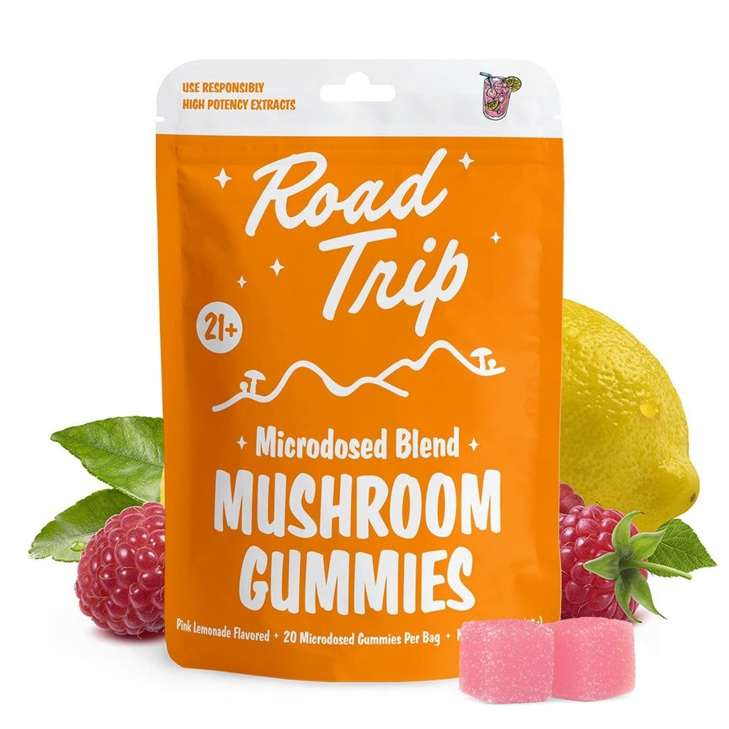 Road Trip Microdosed Magic Mushroom Gummies Pink Lemonade