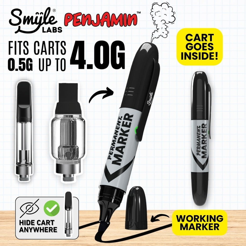 Smyle Labs Permanent Marker Penjamin Vape Cartridge Battery