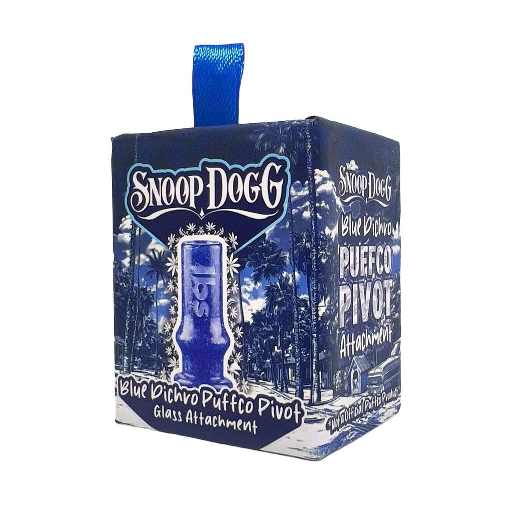 Snoop Dogg Blue Dichro Puffco Pivot Top