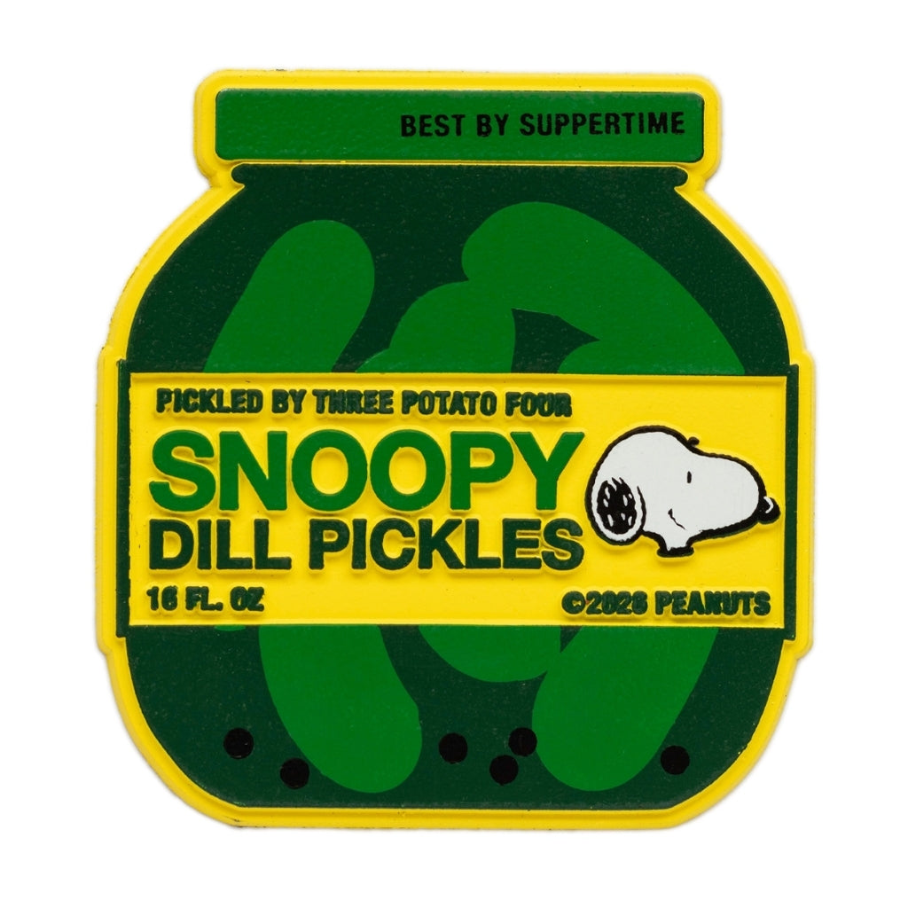 3P4 x Peanuts® Snoopy Dill Pickle Jar Fridge Magnet