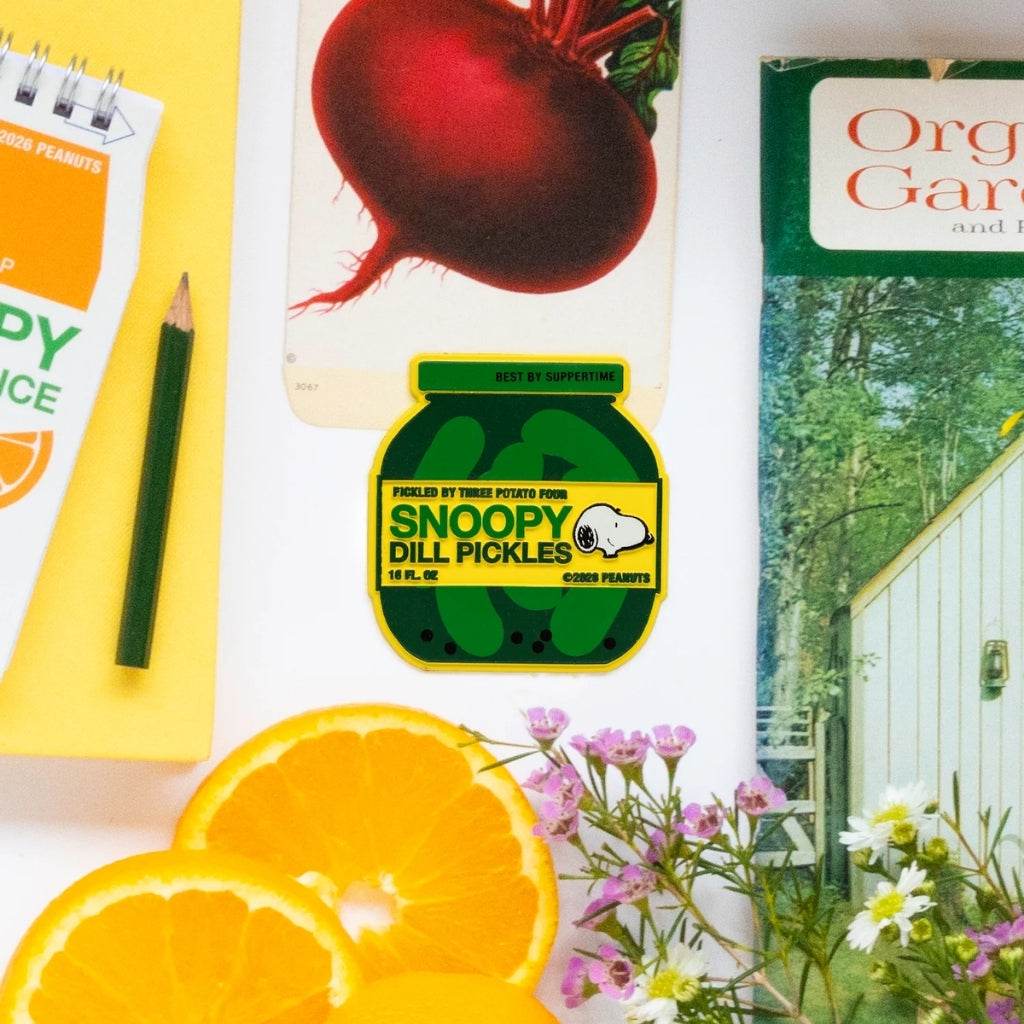 3P4 x Peanuts® Snoopy Dill Pickle Jar Fridge Magnet