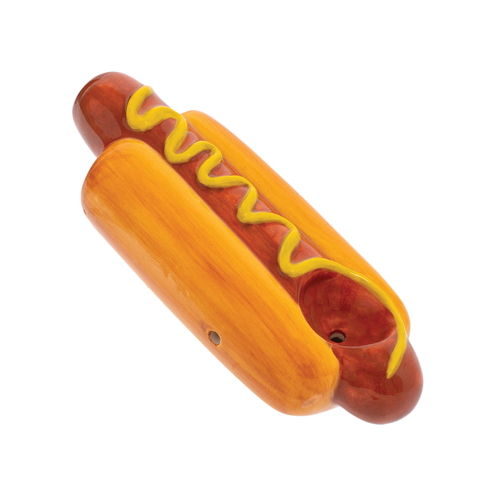 Wacky Bowlz Ceramic Hand Pipe | Hot Dog