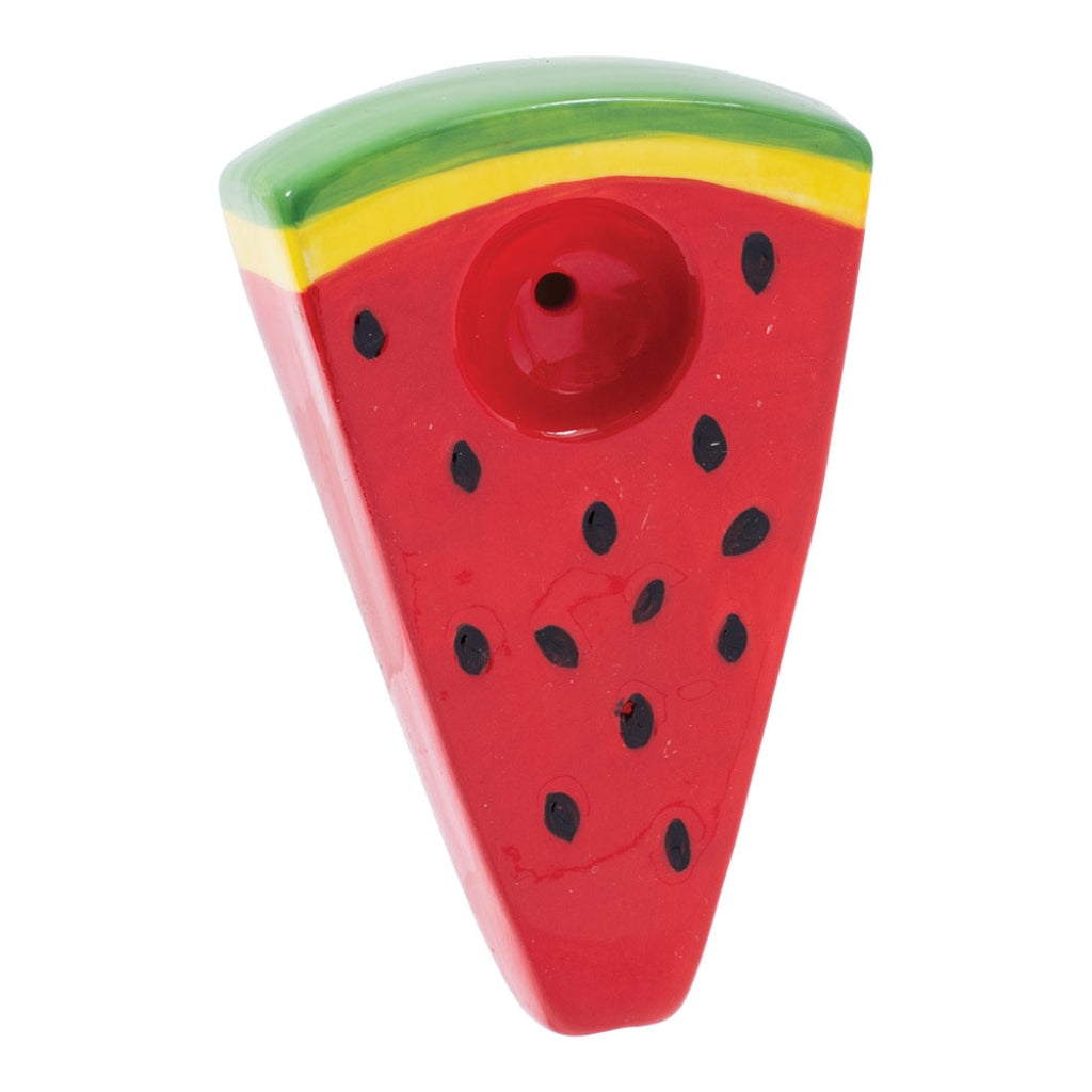 Wacky Bowlz Ceramic Hand Pipe Watermelon Slice