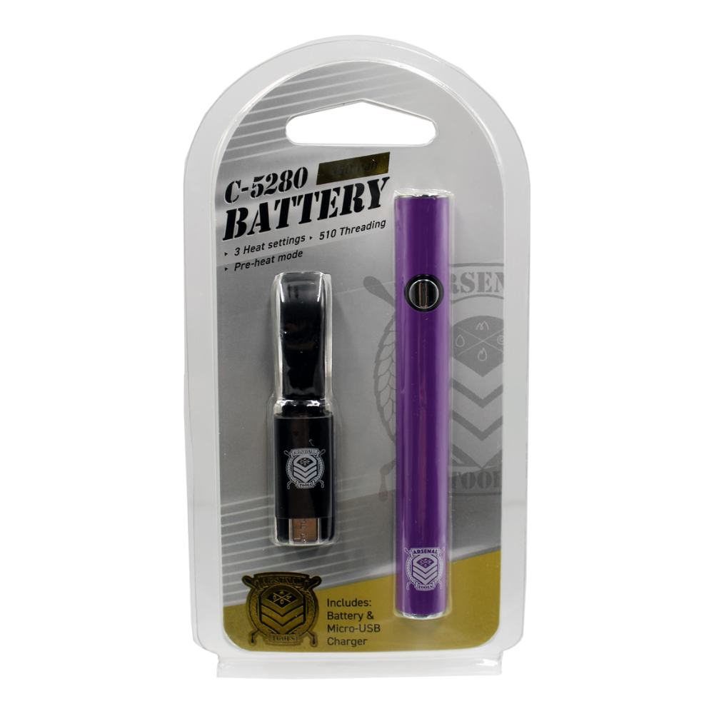 arsenal tools c-5280 battery 350mah purple