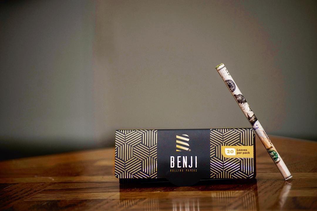 benji 100 dollar bill rolling papers lifestyle