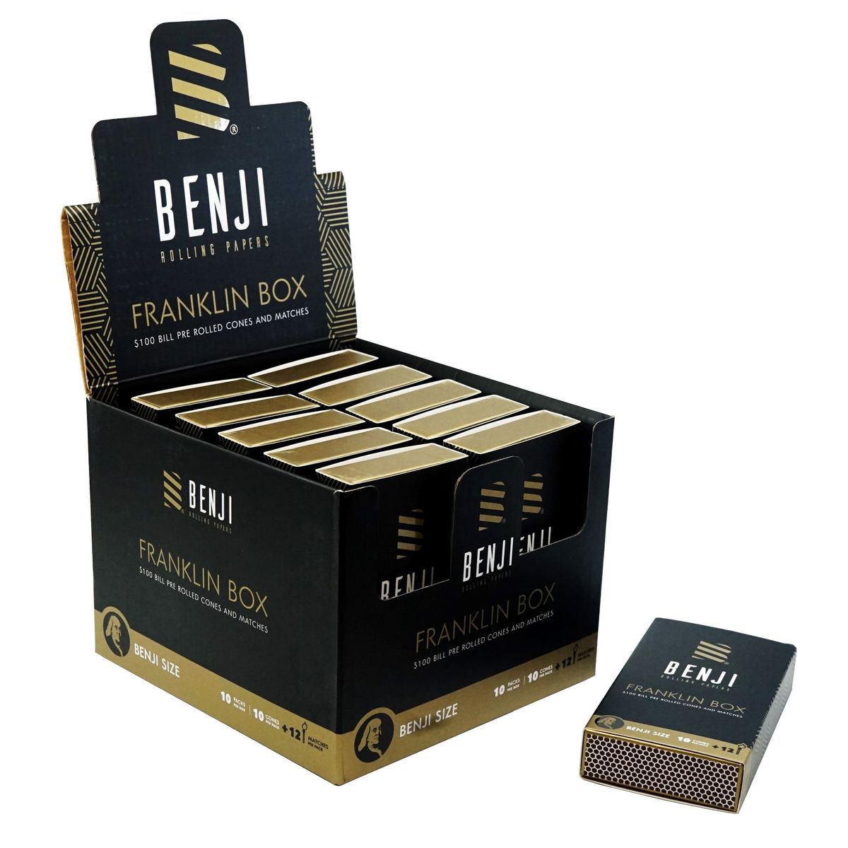 benji papers franklin box cones matches