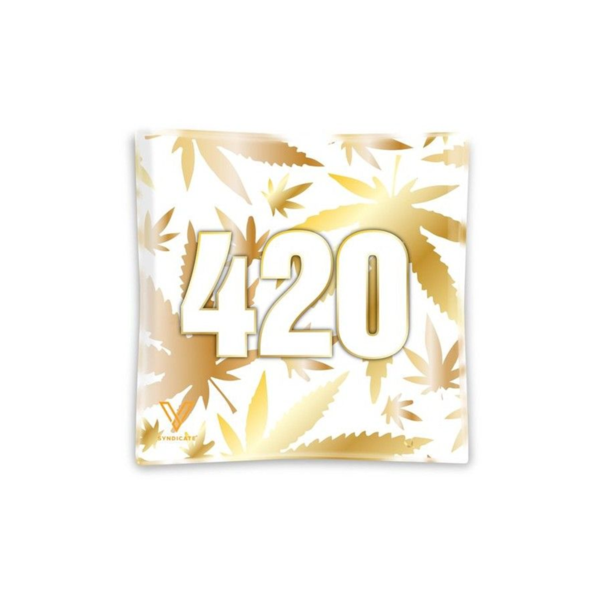 blazin glass ashtray 420 gold