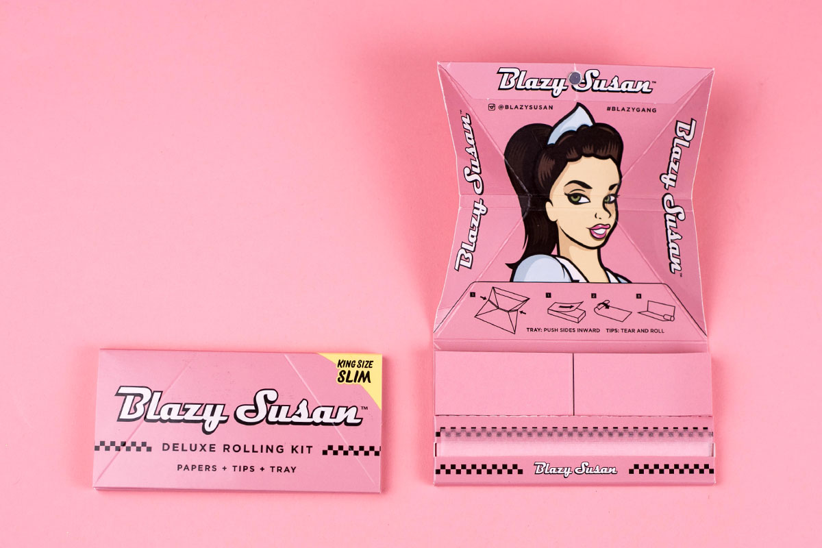 blazy susan deluxe rolling kit pink