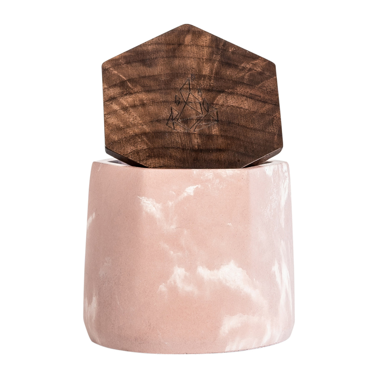 brnt designs malua ceramic stash jar pink marble