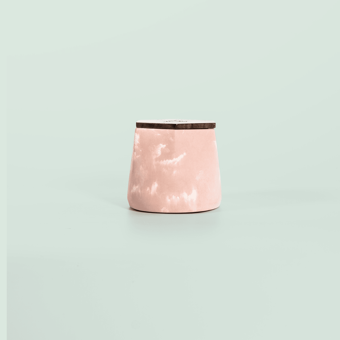 brnt designs malua stash jar ceramic pink marble