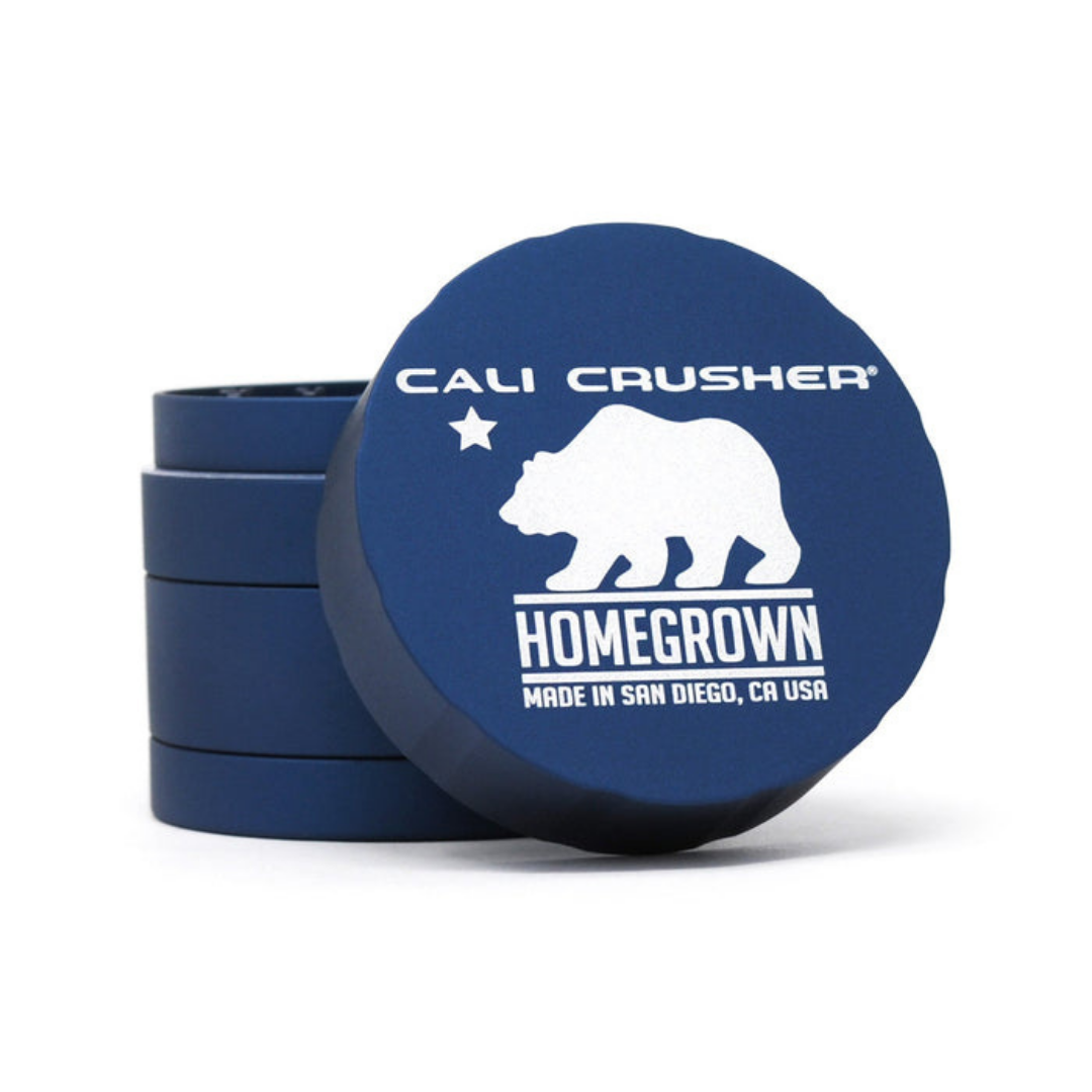 cali crusher homegrown 4 piece grinder blue