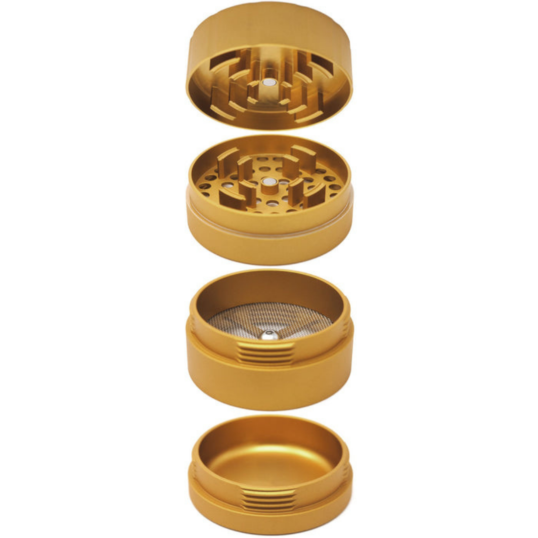 cali crusher homegrown 4 piece grinder gold