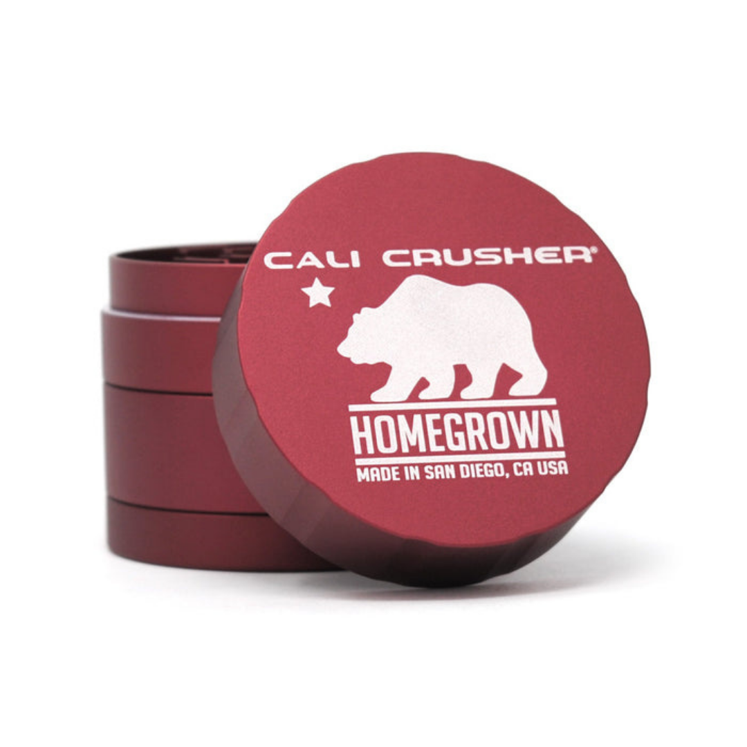 cali crusher homegrown grinder 4 piece red