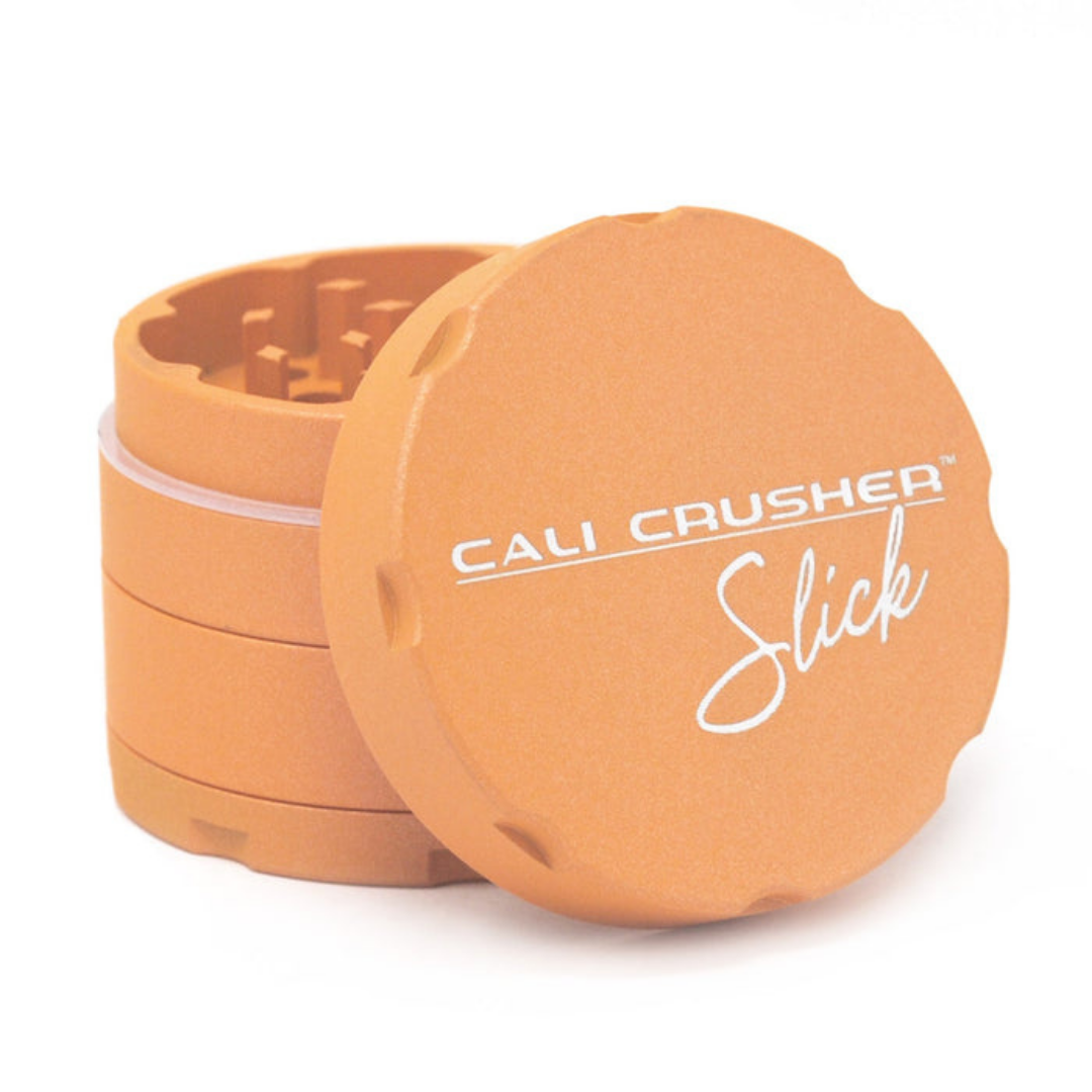 cali crusher og slick orange 4 piece grinder