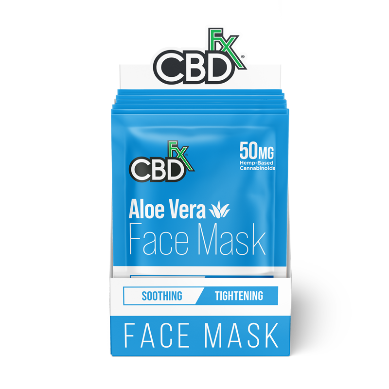 CBDfx CBD Face Mask - Aloe Vera