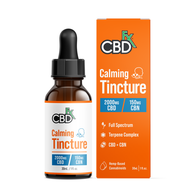 CBDfx Calming Tincture Full Spectrum CBD Oil 2000mg