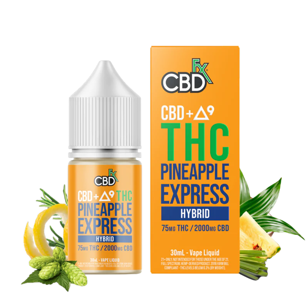 CBDfx Delta-9 THC Vape Juice: Pineapple Express (Hybrid)