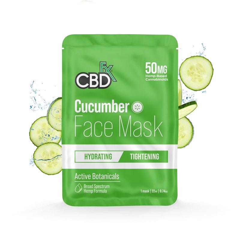 CBDfx CBD Face Mask - Cucumber