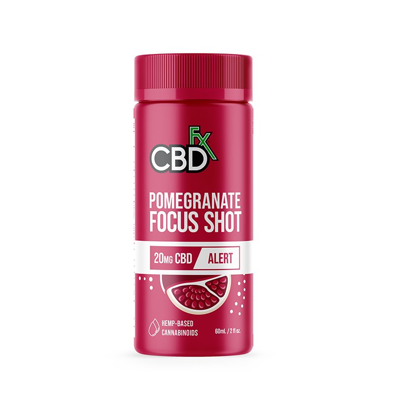 cbdfx pomegranate focus shot cbd drink 20mg alert