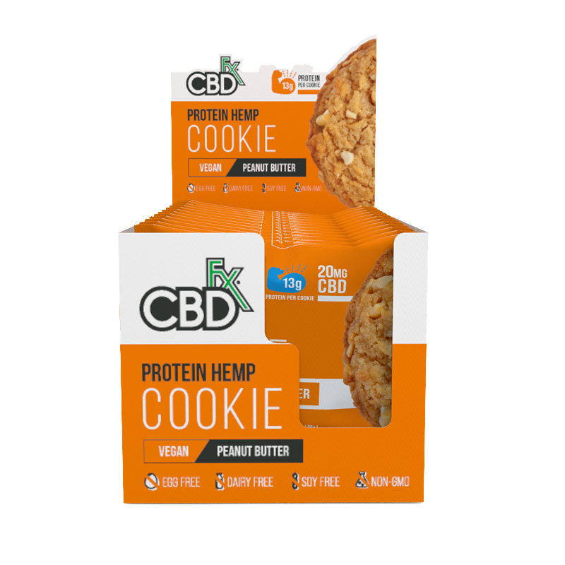 CBDfx Vegan Protein CBD Cookie - Peanut Butter