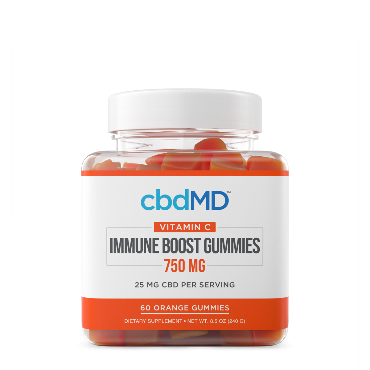 cbdmd immune boost cbd gummies vitamin c 750mg