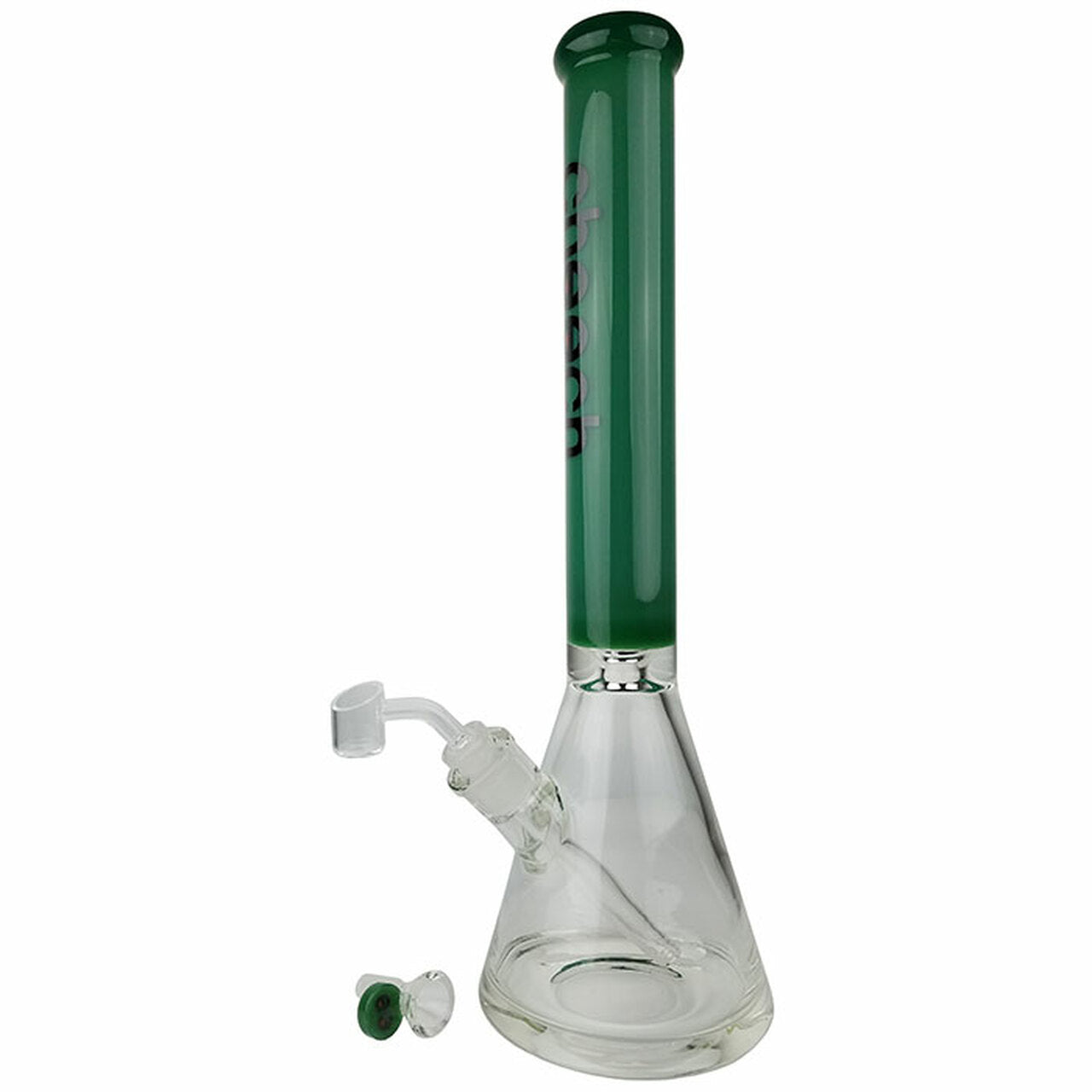 cheech glass 18 inch 7mm beaker water pipe jade green