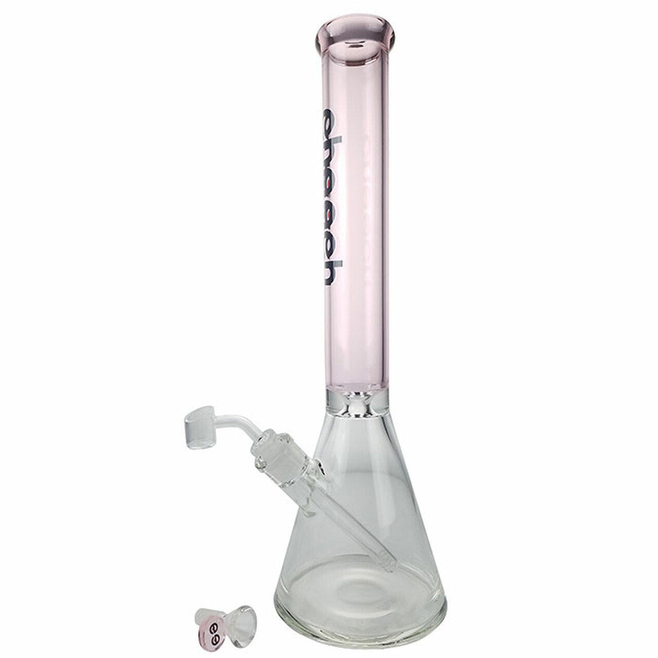 cheech glass 18 inch 7mm beaker water pipe pink