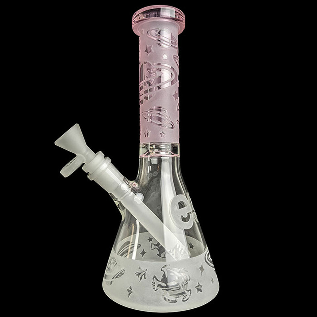 Cheech Glass Sandblasted Planets Beaker - BOOM Headshop