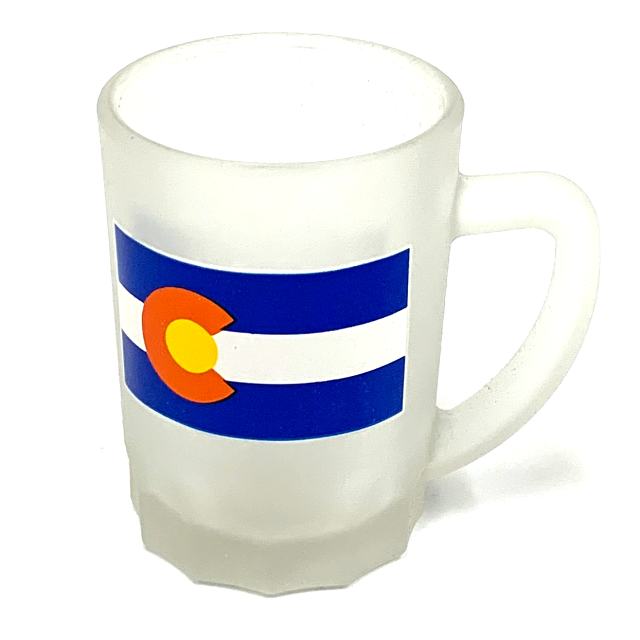 colorado flag beer mug frosted shot glass