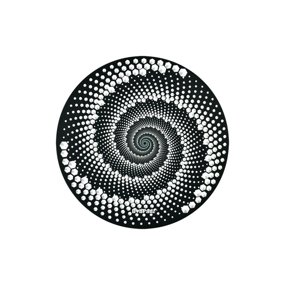dabpadz dab mat hexagon spiral black small