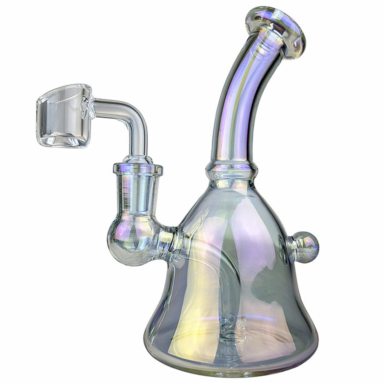 BOOM Electroplated Bell Rig Water Pipe - Pearl