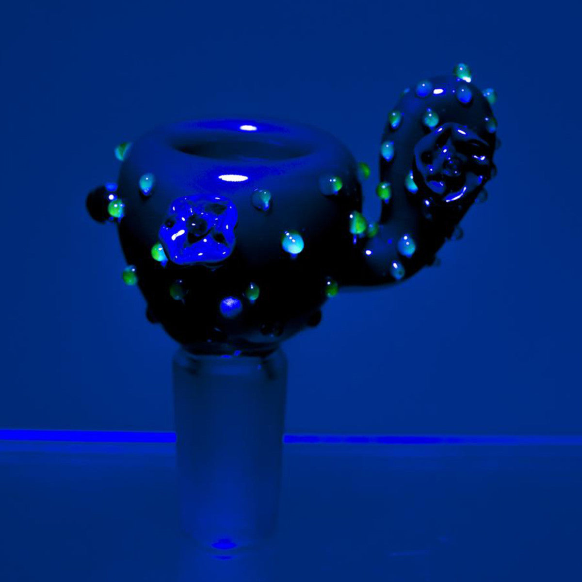 empire glassworks cactus uv reactive glass bowl piece 14mm