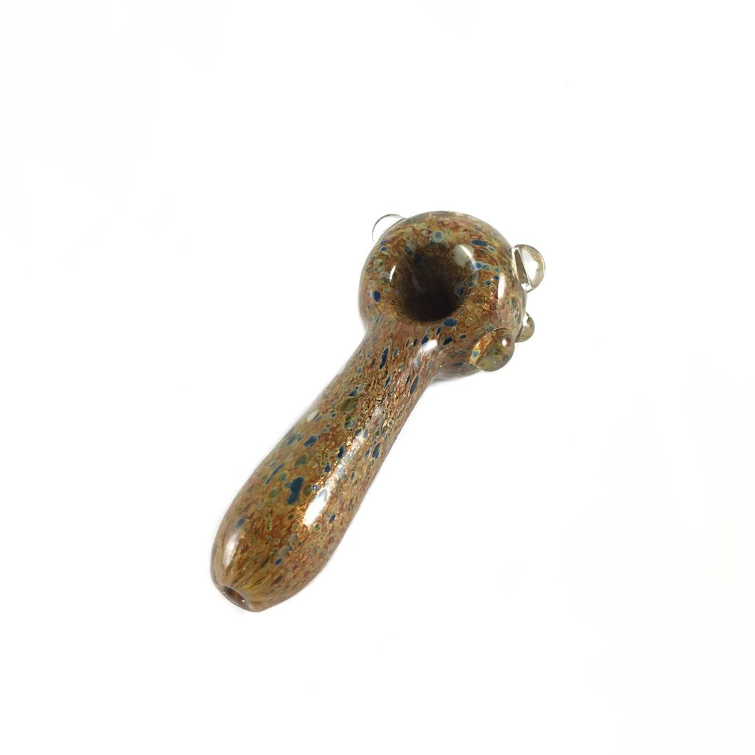 Empire Glassworks Frit Spoon Pipe - Peacock